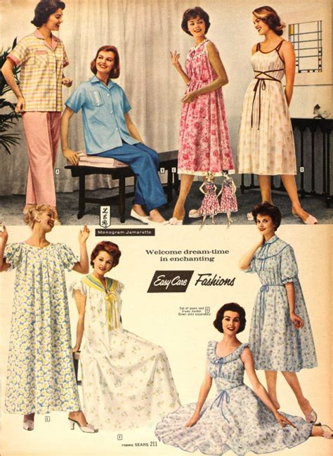 1950s style nightgowns.